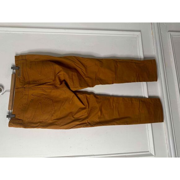 Seven 7 Gold Denim Pants Womans Size 14 Skinny Thick Threading Jeans Mid Rise - Picture 12 of 12